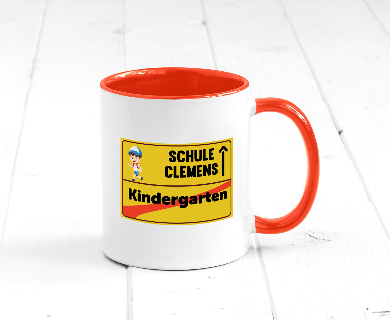 Bye Kindergarten | Schule Clemens Geschenkidee Humor Tasse