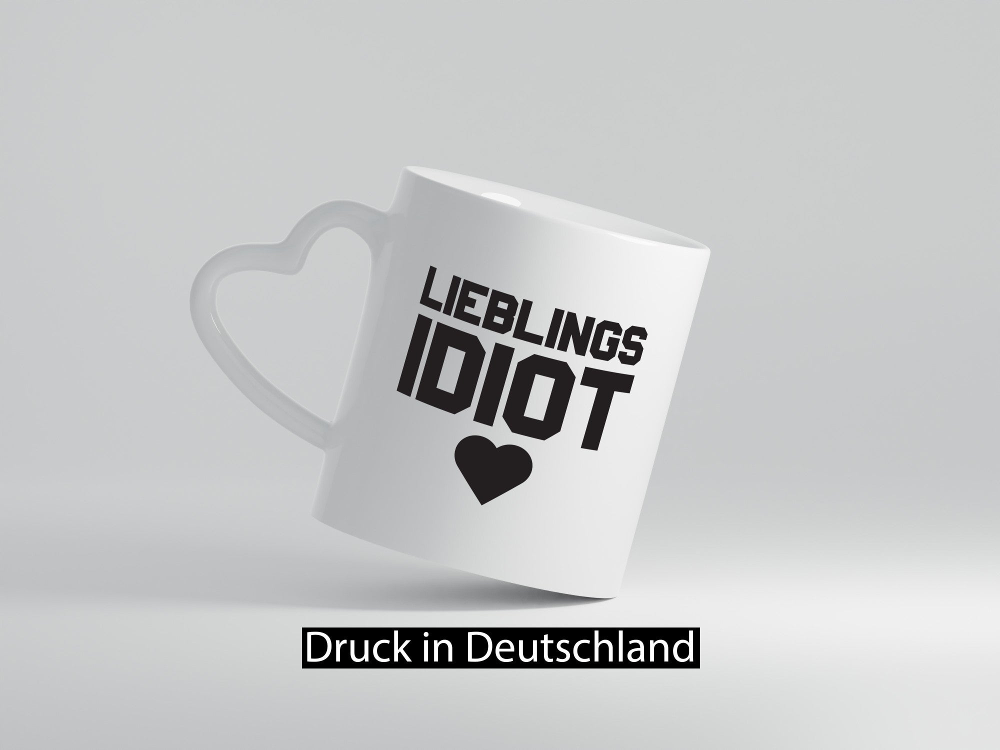 Lieblingsidiot | Tasse schwarz weiß Freund Freundin lustiger Spruch Geschenk