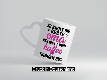 Beste Oma der Welt | Großmutter Tasse lustiger Spruch Geschenk Familie