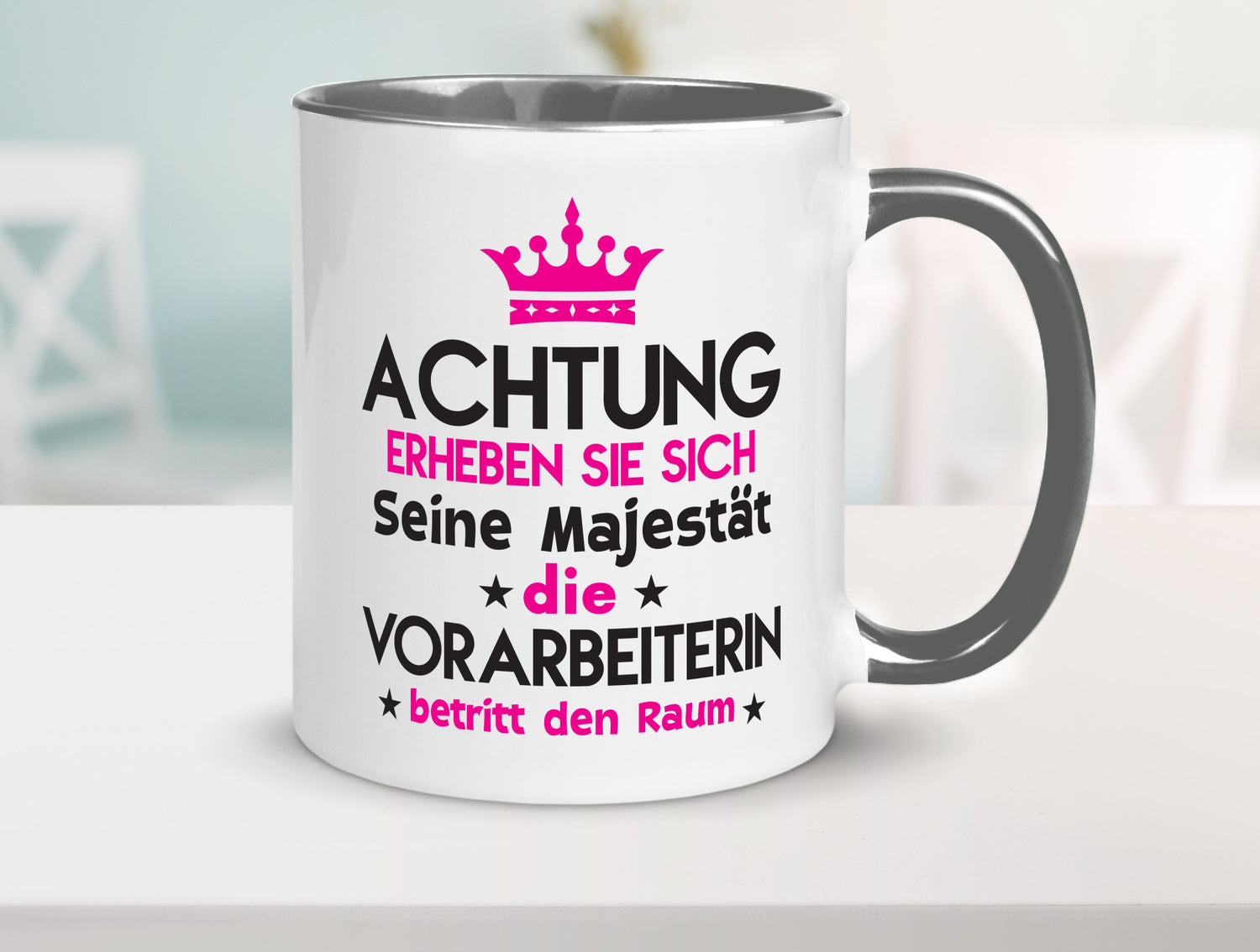 Seine Majestät Vorarbeiterin | Kollegin Teamleiter lustig Arbeit Kollegen Büro