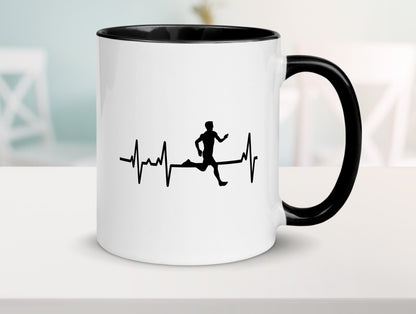 Jogger Herzschlag | Motiv Läufer Marathon Joggen Humor Geschenkidee Tasse