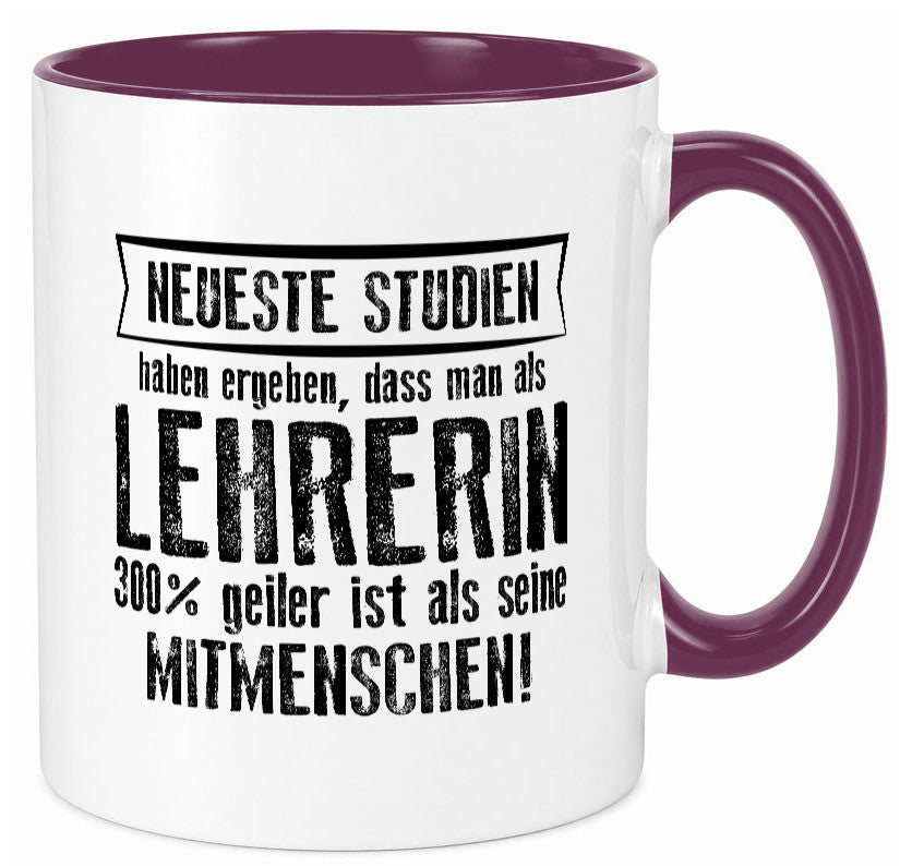 Neuste Studien: Lehrerin | Schule Beruf Schüler Humor Arbeit Kollegen Büro Tasse