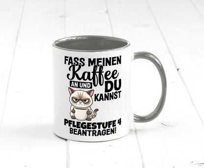 Fass meinen Kaffee an | Pflegestufe 4 Krankenschwester v3 Geschenkidee Humor