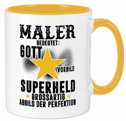 Bedeutung von Maler | Malerei Humor Geschenkidee Tasse