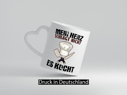 Mein Herz kocht Humor Geschenkidee Tasse