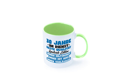 30 Jahre im Dienst | Jubiläum Arbeit v7 lustig Kollegen Büro Geschenk Tasse