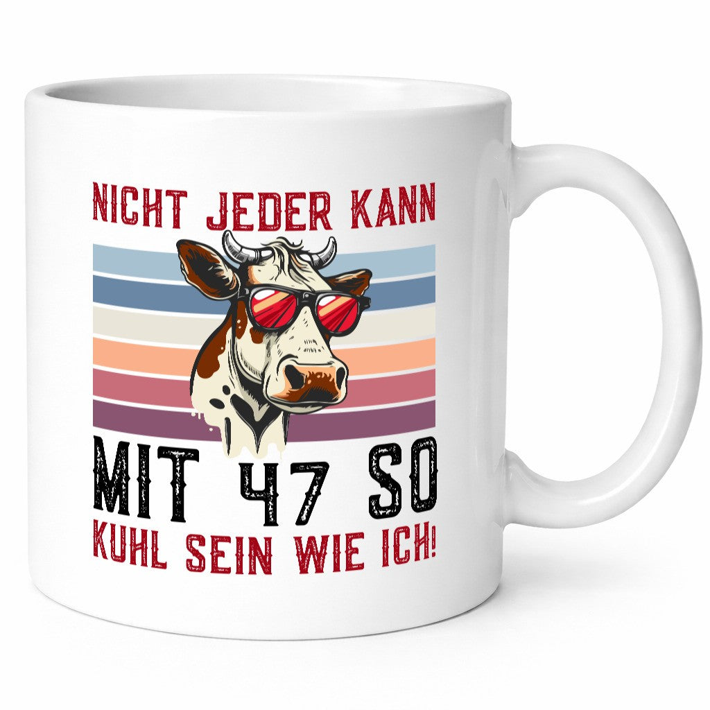 Mit 47 so gut aussehen | 47. Geburtstag Landwirt Bauer v2 lustiger Spruch Tasse