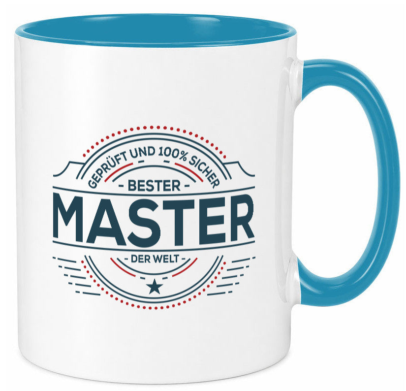Geprüft und sicher: Master | Universität Student lustig Humor Geschenkidee