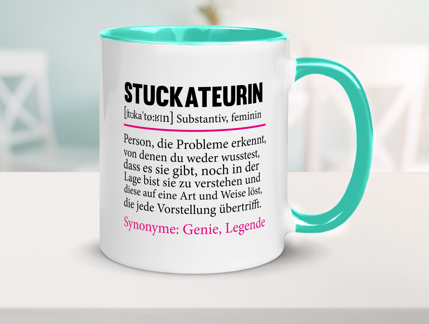 Stuckateurin | Innenausbau Beruf Humor Spruch Arbeit Kollegen Büro Geschenkidee