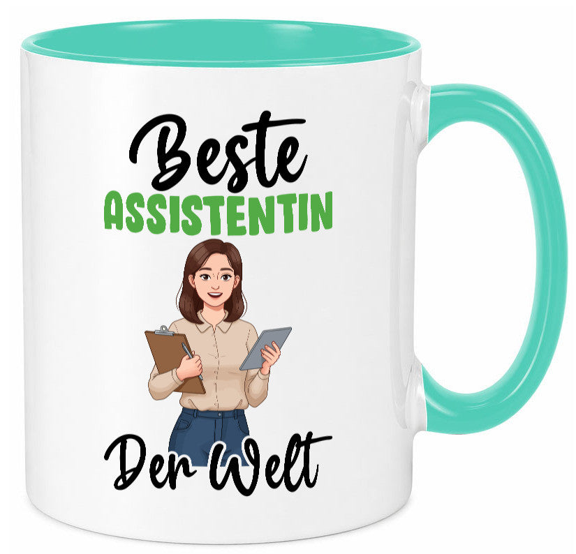 Beste Assistentin | Assistenz Hilfskraft v2 Geschenkidee Humor Tasse