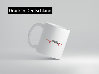 Herzschlag | Feuerwehrfahrzeug Feuerwehr Humor Geschenkidee Tasse