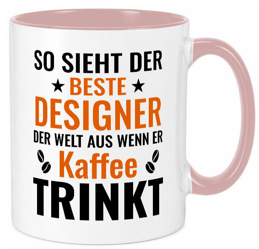 Kaffee trinkt: Designer Beruf | Mode Geschenkidee Arbeit Kollegen Büro Humor