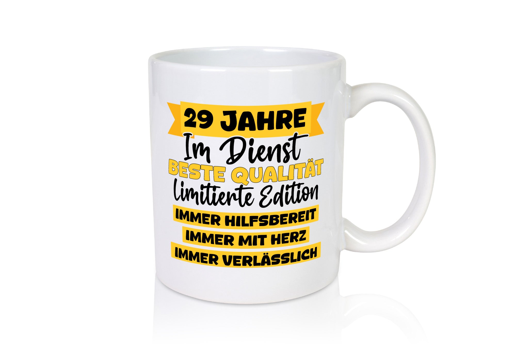 29 Jahre im Dienst | Jubiläum Arbeit v8 Geschenkidee Kollegen Büro Humor Tasse