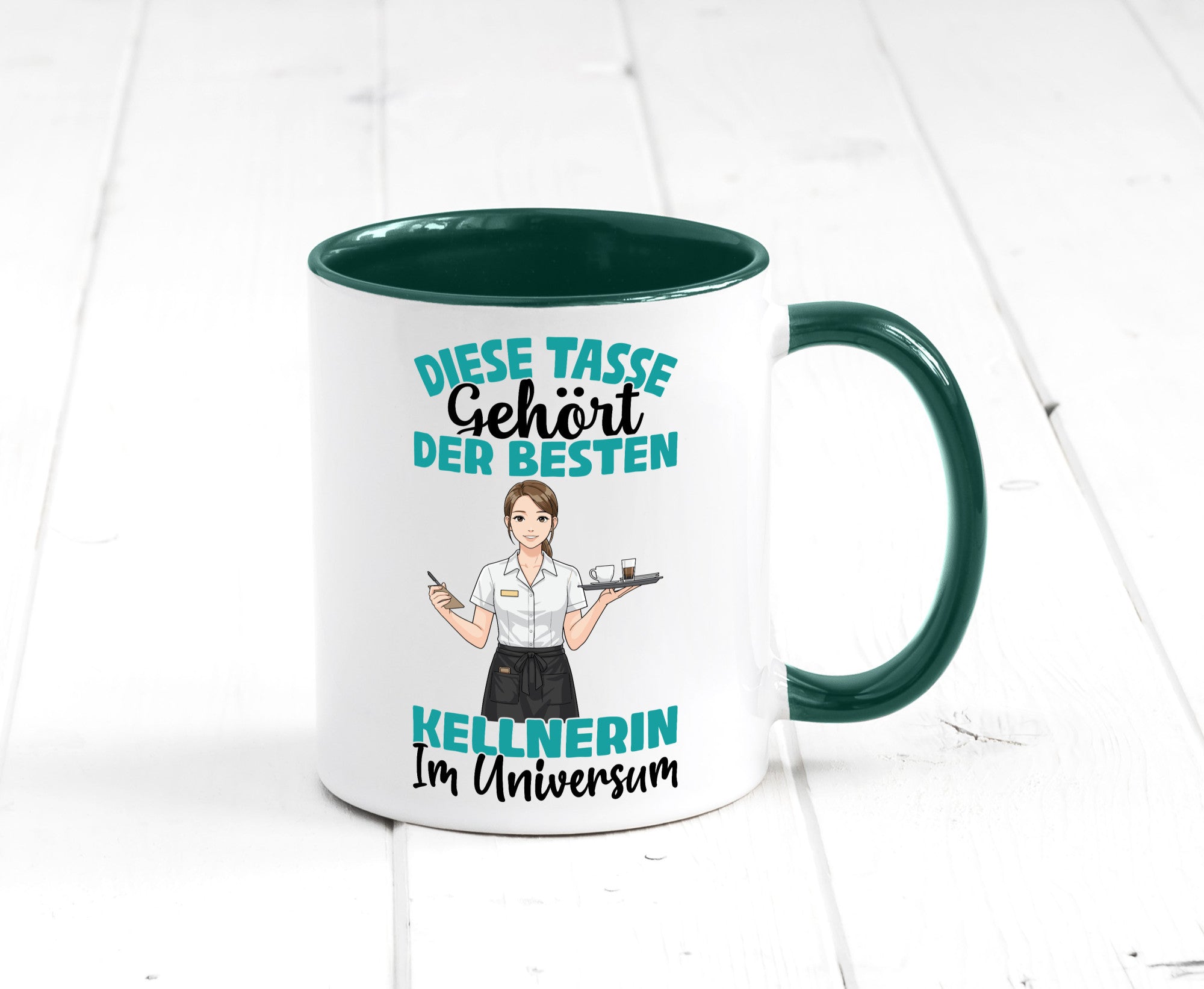 Im Universum: Kellnerin | Beruf kellnern Bedienung Geschenkidee Arbeit Kollegen