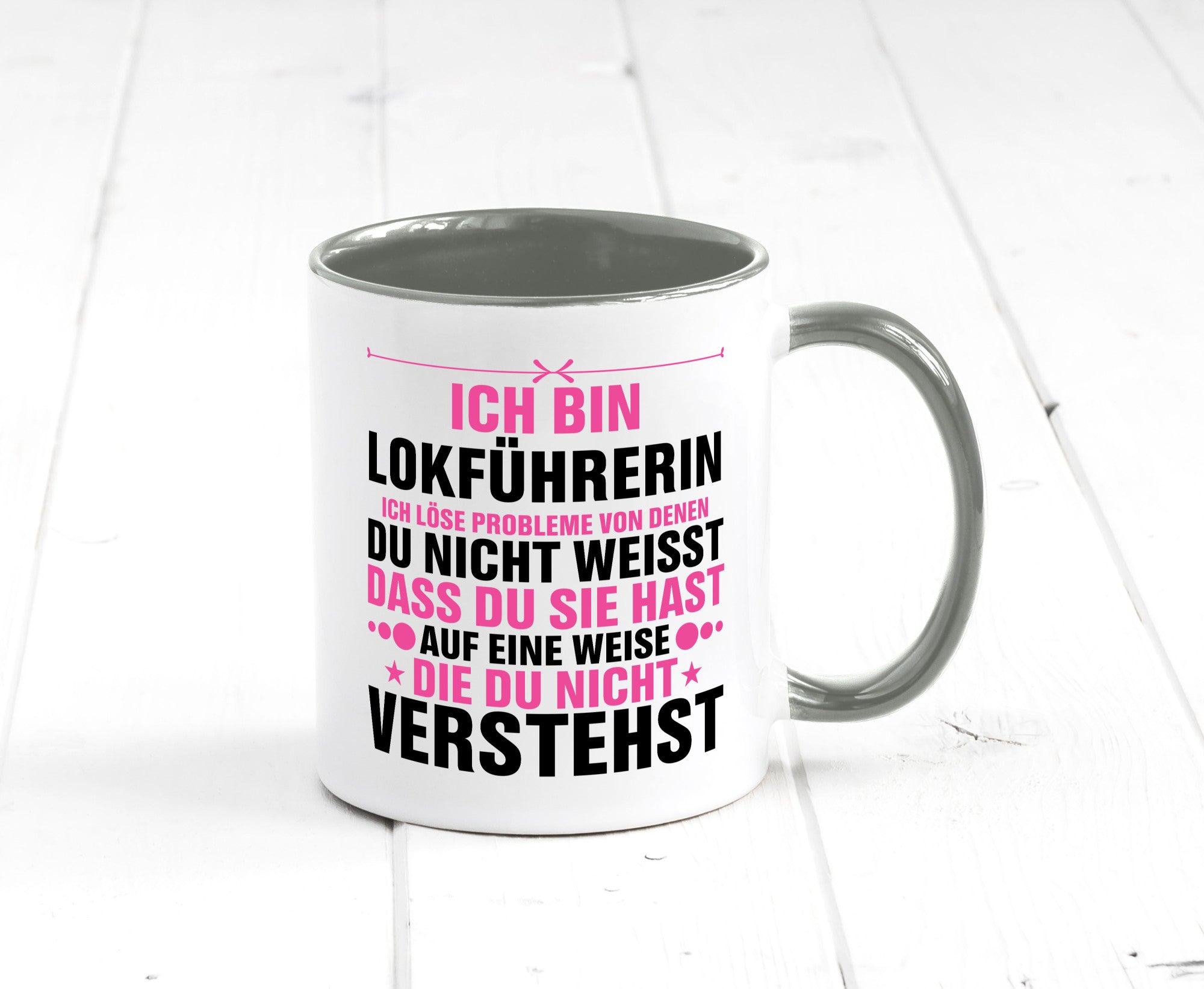 Löse Probleme: Lokführerin | Zug Beruf v2 Humor Arbeit Kollegen Büro