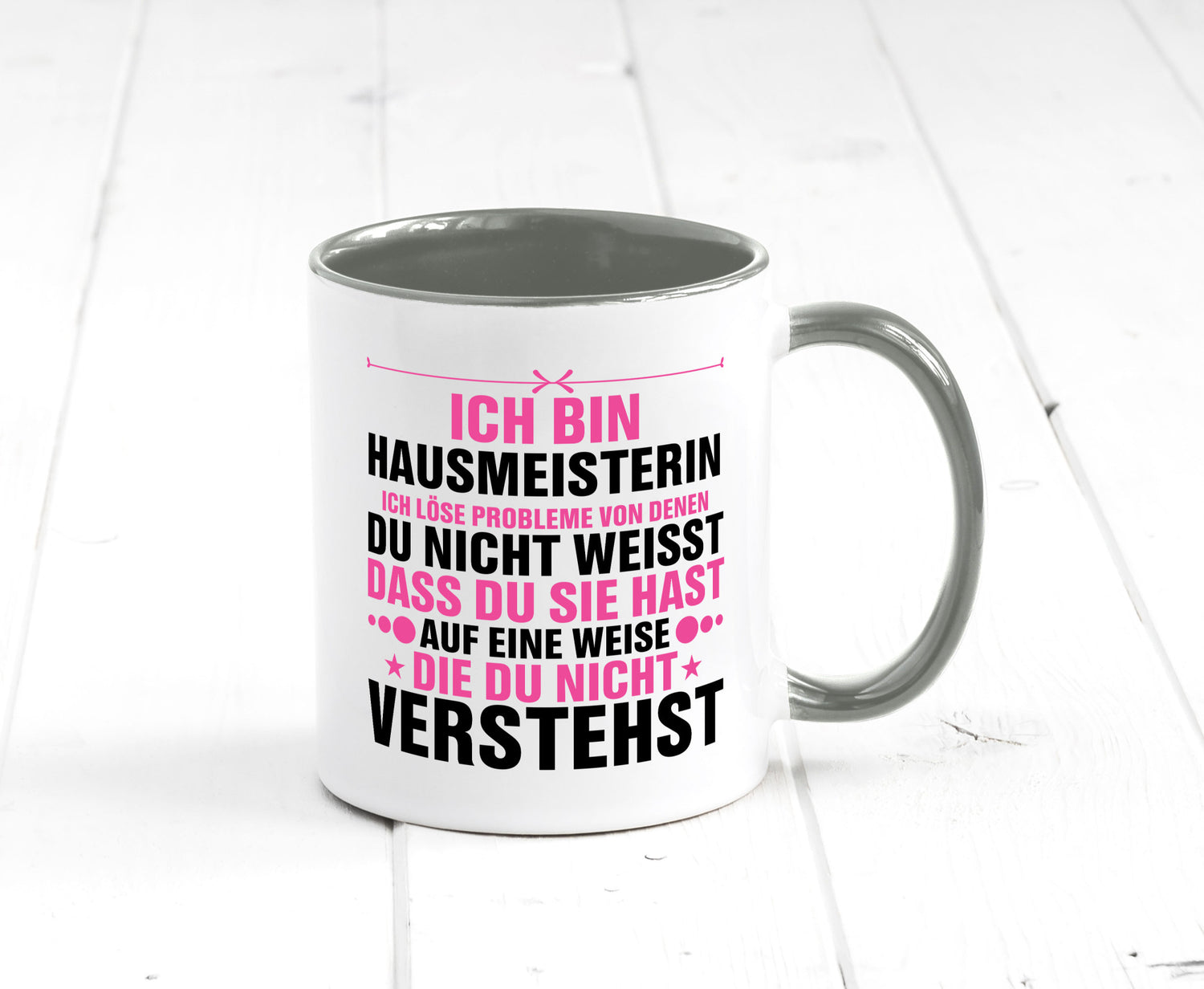 Löse Probleme: Hausmeisterin | Hauswart v2 Geschenk Humor Geschenkidee lustiger