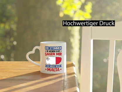 Malta | Urlaub Stimmen in meinem Kopf Traumland lustiger Spruch Geschenk Humor