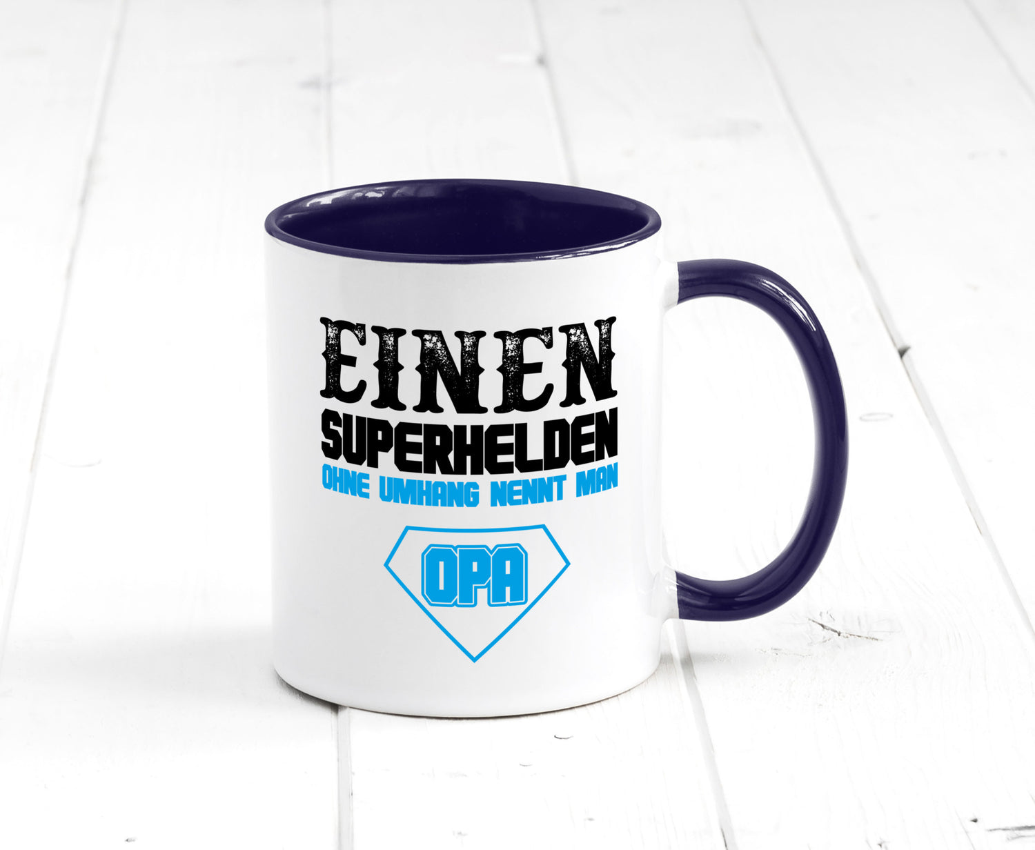 Superheld Opa Geschenk Familie Geschenkidee lustiger Spruch Tasse