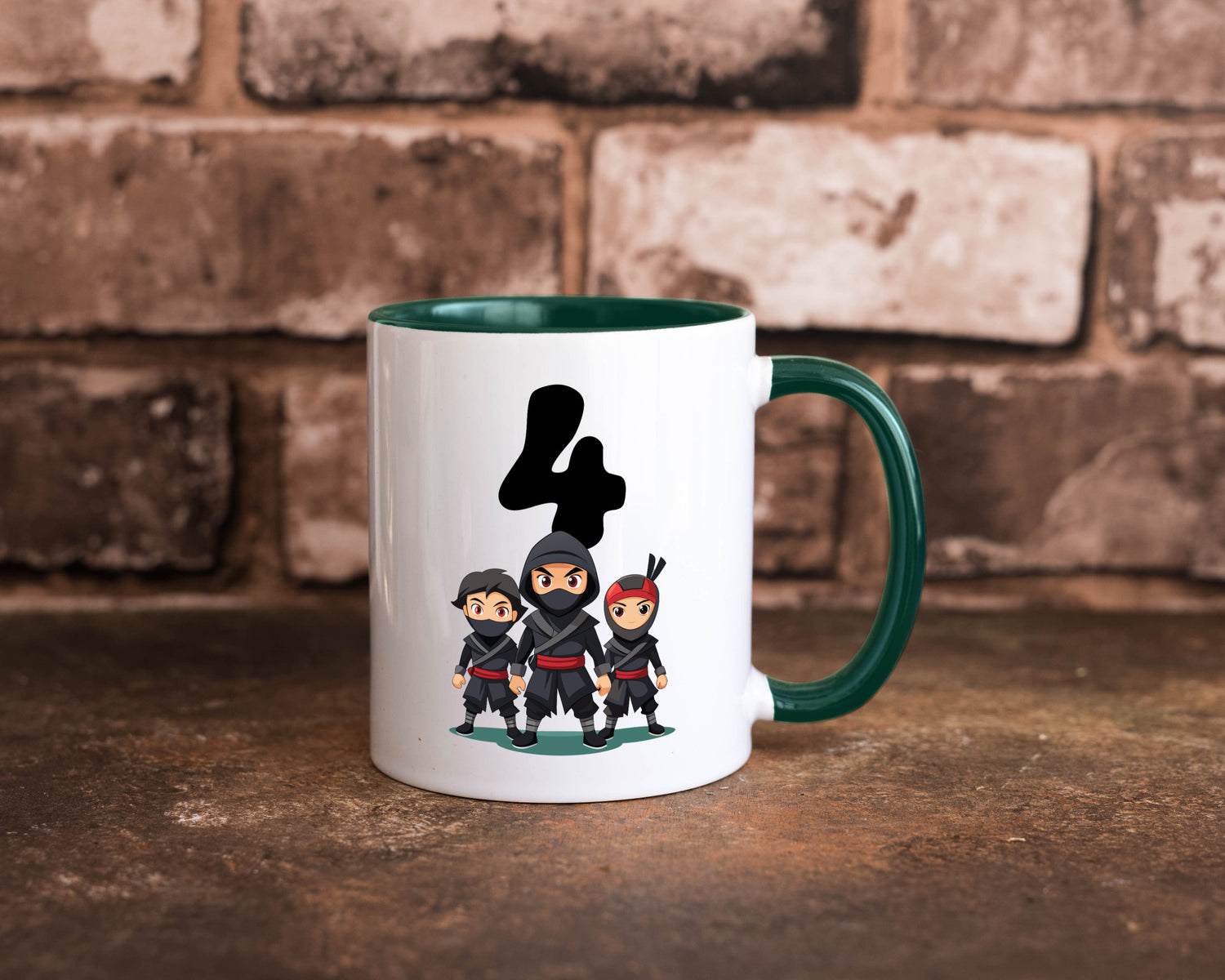 4. Geburtstag | 4 Jahre Ninja lustig Geschenkidee Geschenk Tasse