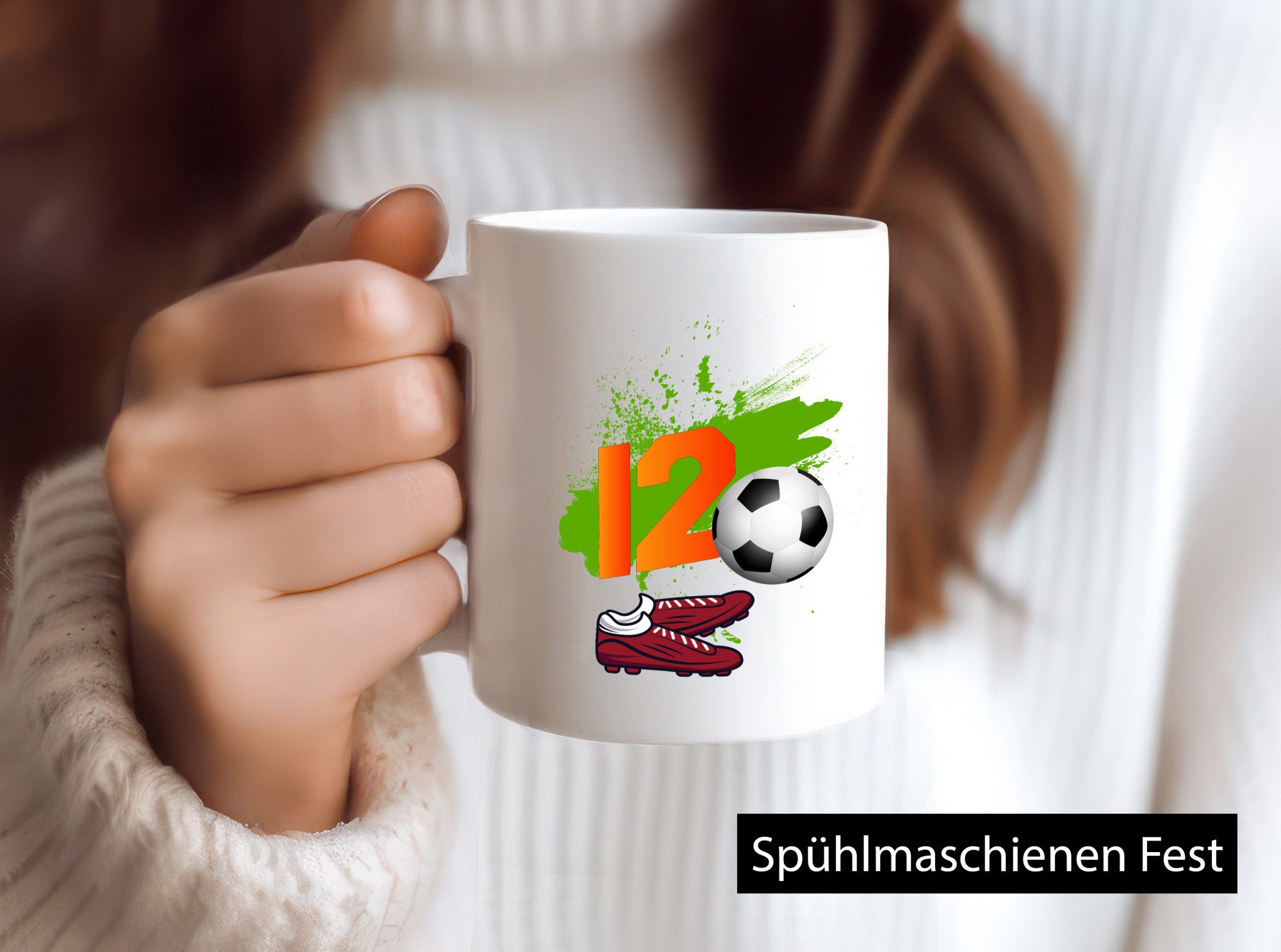 12. Geburtstag | Jungen Fußball Fußballspieler Humor Geschenkidee Tasse