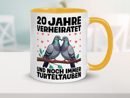20 Jahre verheiratet | Turteltauben Ehe Ehepaar lustig Humor Geschenkidee