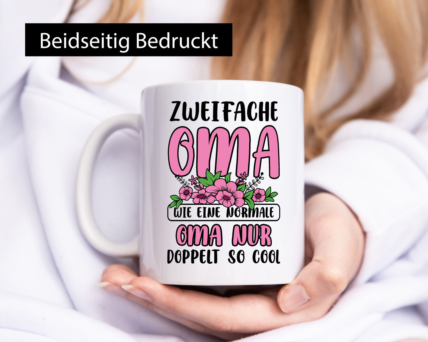 Zweifache Oma wie eine normale nur doppelt so cool lustiger Spruch Geschenk