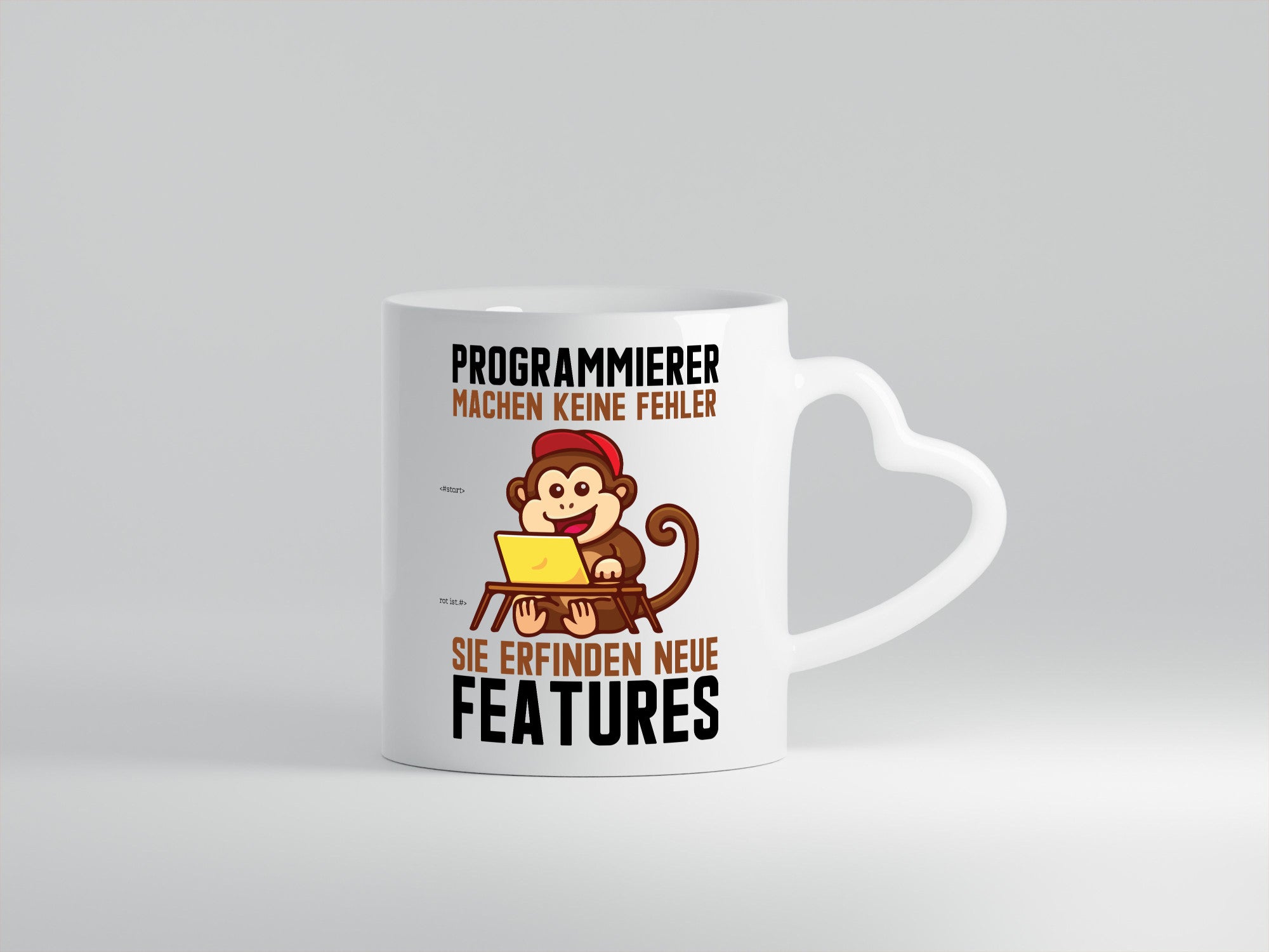 Programmierer machen keine Fehler | Features Affe am PC Geschenk Humor