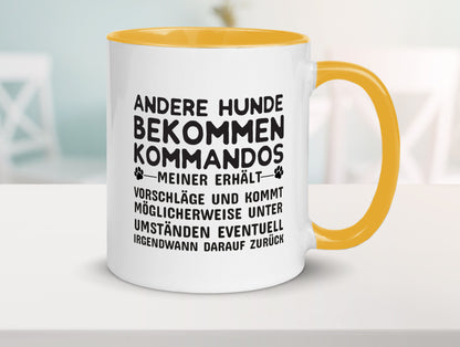 Hunde Training | Hundebesitzer Tasse Hundekommando lustig Tierliebhaber Humor