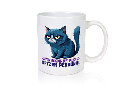 Katzen Personal | Katzenbesitzer Tasse Katze Humor vl8 Geschenkidee