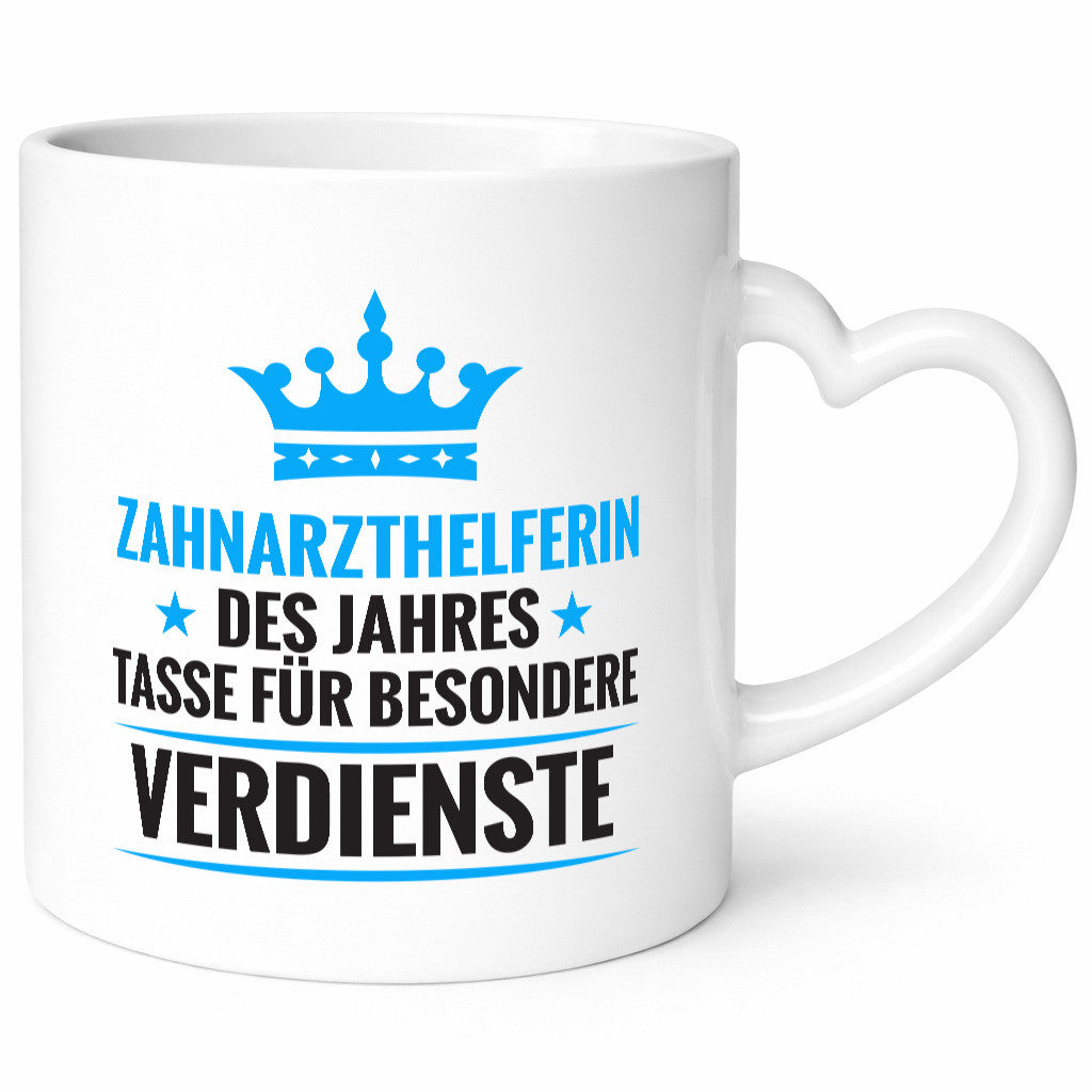 Besonderer Verdienst: Zahnarzthelferin | Zahnmedizin Humor Geschenkidee Tasse
