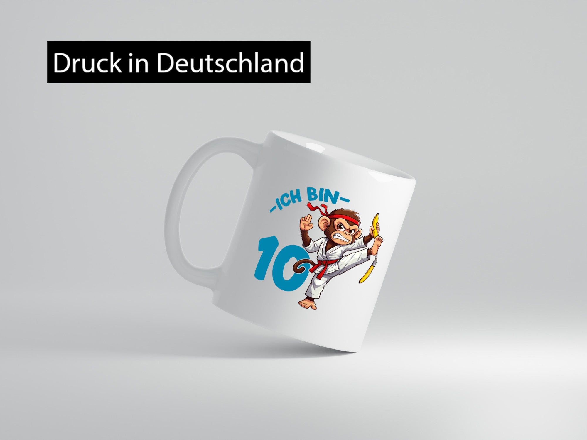 Ich bin 10 | 10. Geburtstag Karate Kampfsport Affe Geschenk Geschenkidee
