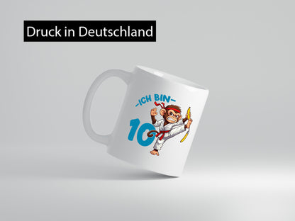 Ich bin 10 | 10. Geburtstag Karate Kampfsport Affe Geschenk Geschenkidee