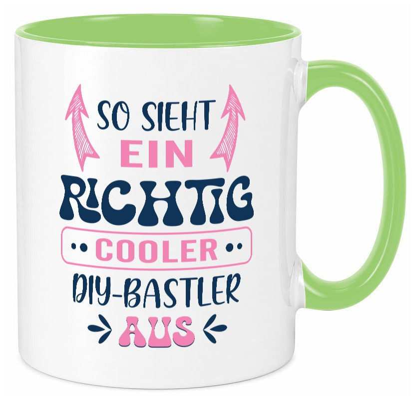 Richtig Cooler DIY Bastler | Basteln Handmade Humor Geschenkidee Tasse