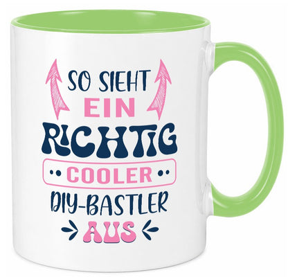 Richtig Cooler DIY Bastler | Basteln Handmade Humor Geschenkidee Tasse