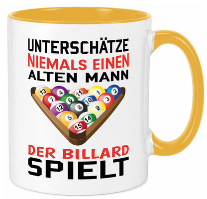 Billardspieler Humor | Männer Tasse Billard spielen lustiger Spruch Geschenk