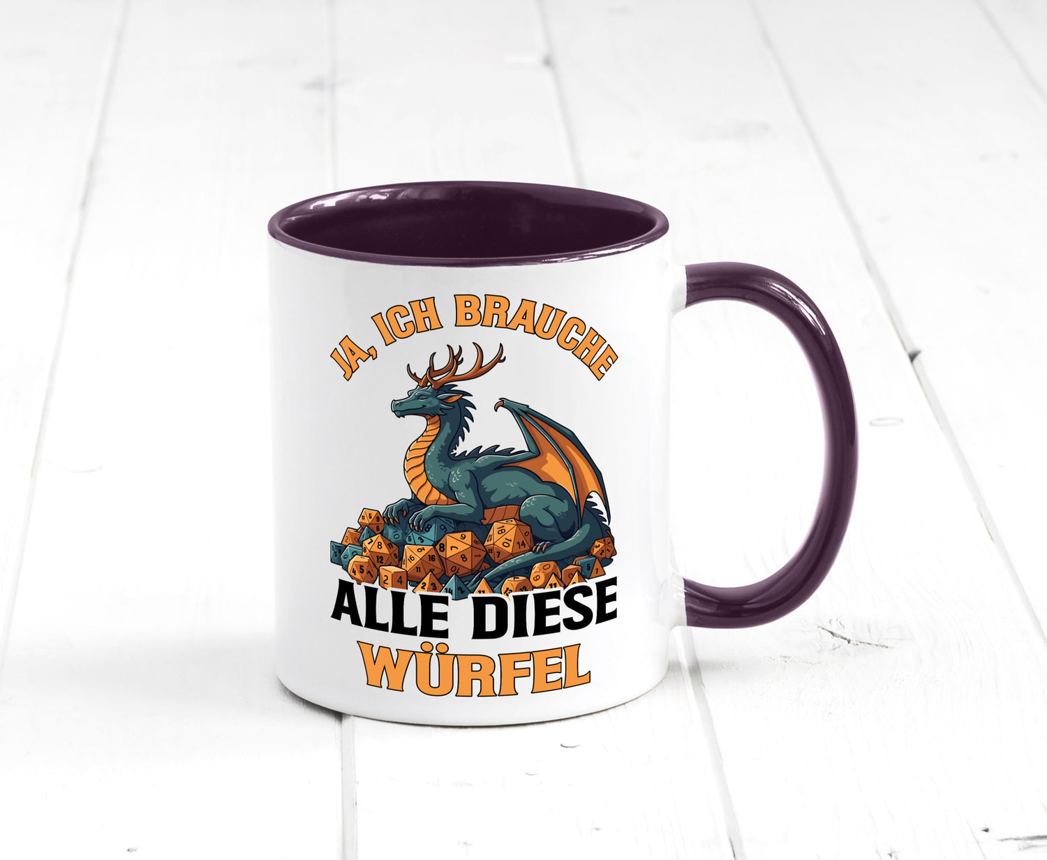 Ja ich brauche alle diese Würfel | Drache Rollenspiel v2 Geschenk Humor