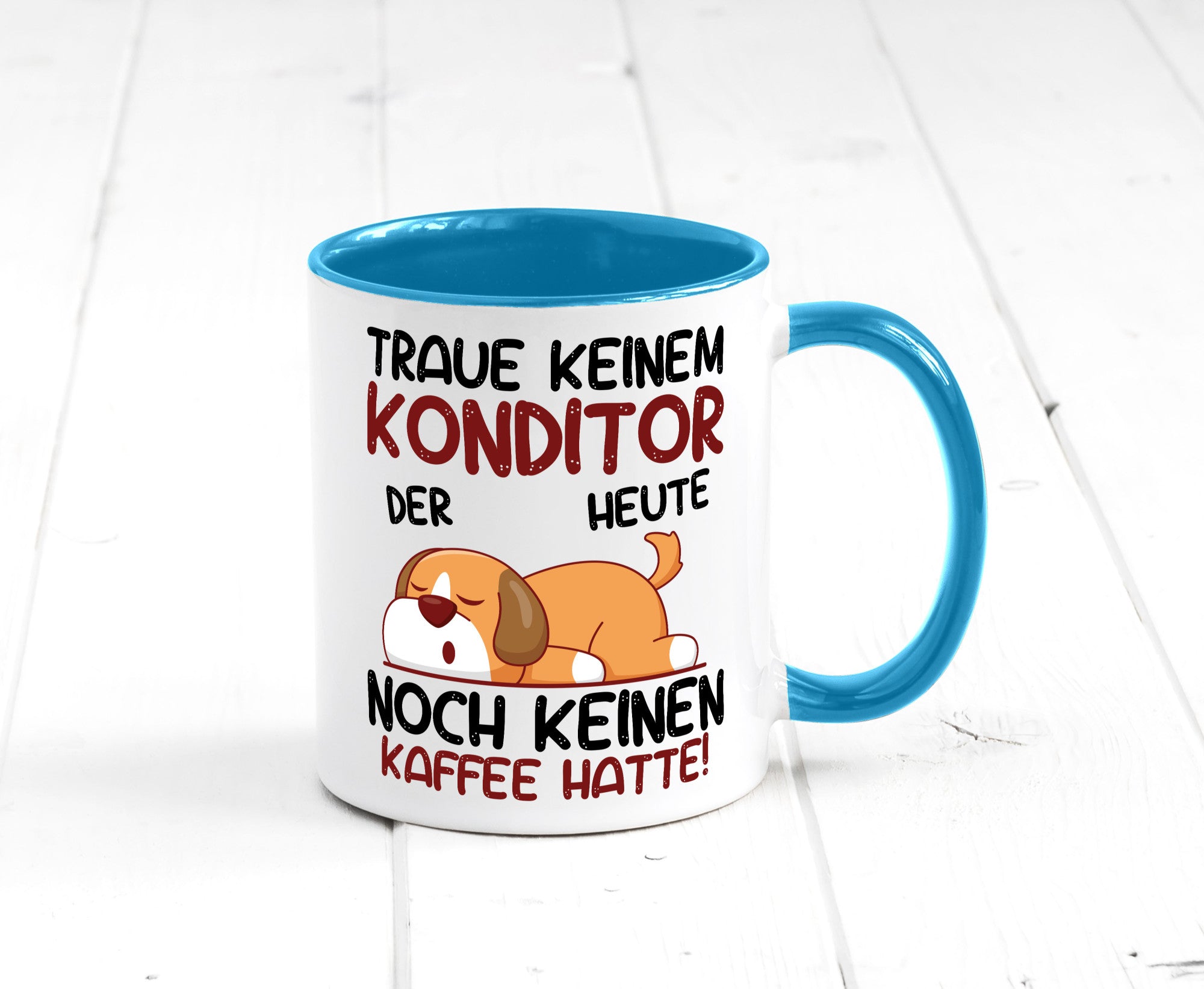 Traue keinem Konditor | Konditorei Humor Geschenkidee Tasse
