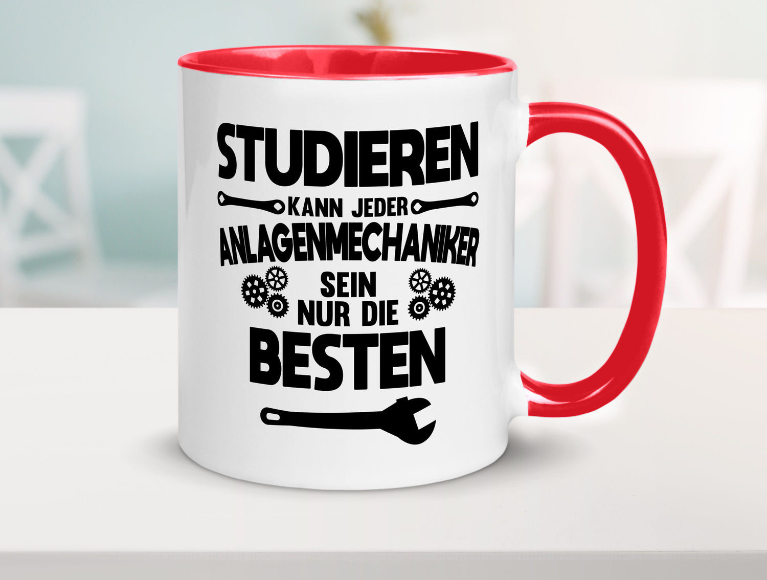 Nur die besten werden Anlagenmechaniker Humor Geschenkidee Tasse
