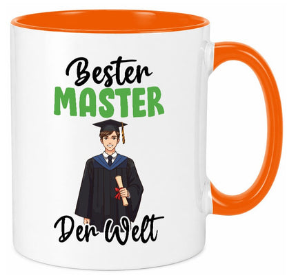 Bester Master | Universität Student v2 lustig Humor Geschenkidee Geschenk Tasse