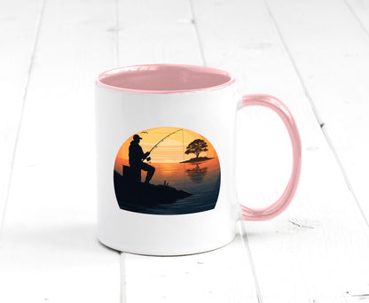 Angler | Sonnenuntergang Fischer Fische Angeln v2 Geschenk Humor Geschenkidee