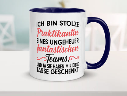 Stolze Praktikantin | Arbeitswelt Tasse Praktikum Geschenk Arbeit Kollegen Büro