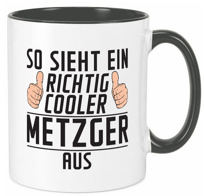 Richtig Cooler Metzger | Fleischer Metzgerei Geschenk Humor Geschenkidee Tasse