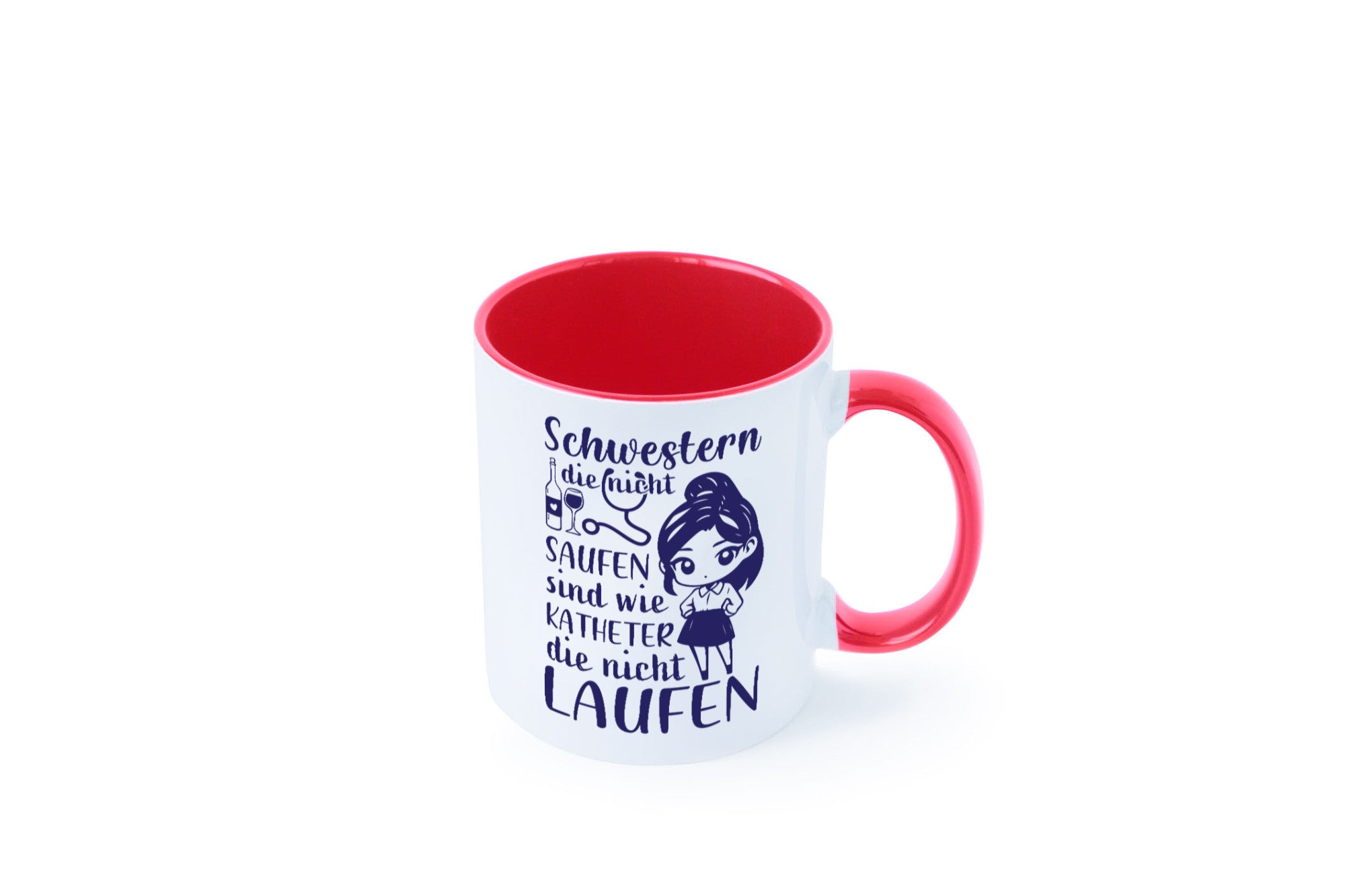 Schwestern die nicht saufen | Krankenschwester Alkolhol Geschenkidee Humor Tasse
