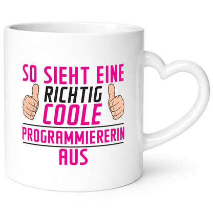 Richtig Coole Programmiererin | Software Entwickler Humor Geschenkidee Tasse