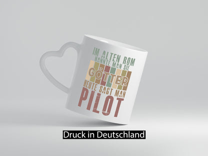 Heute sagt man: Pilot | Flugzeug Piloten lustig Humor Geschenkidee Geschenk