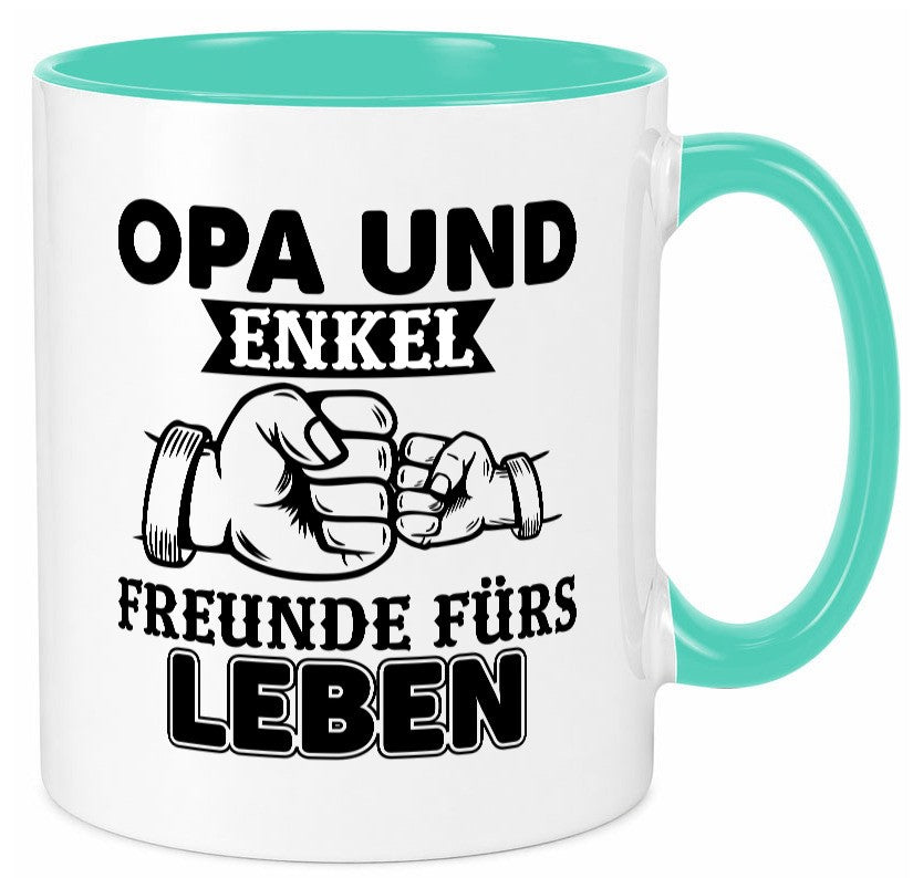 Opa und Enkel Freunde fürs Leben | Großvater Geschenkidee Familie Humor Tasse