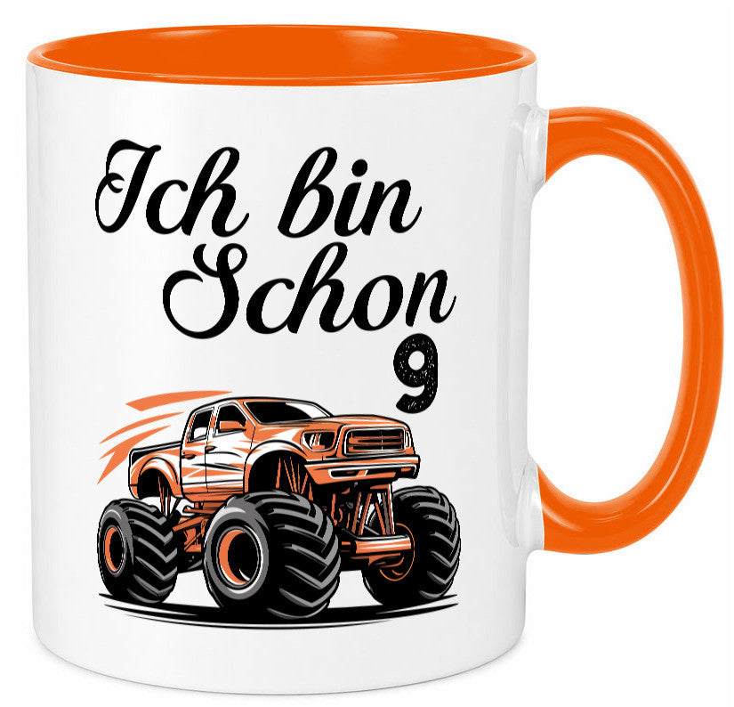 9. Geburtstag | Monster truck 9 Jahre lustiger Spruch Geschenk Geschenkidee