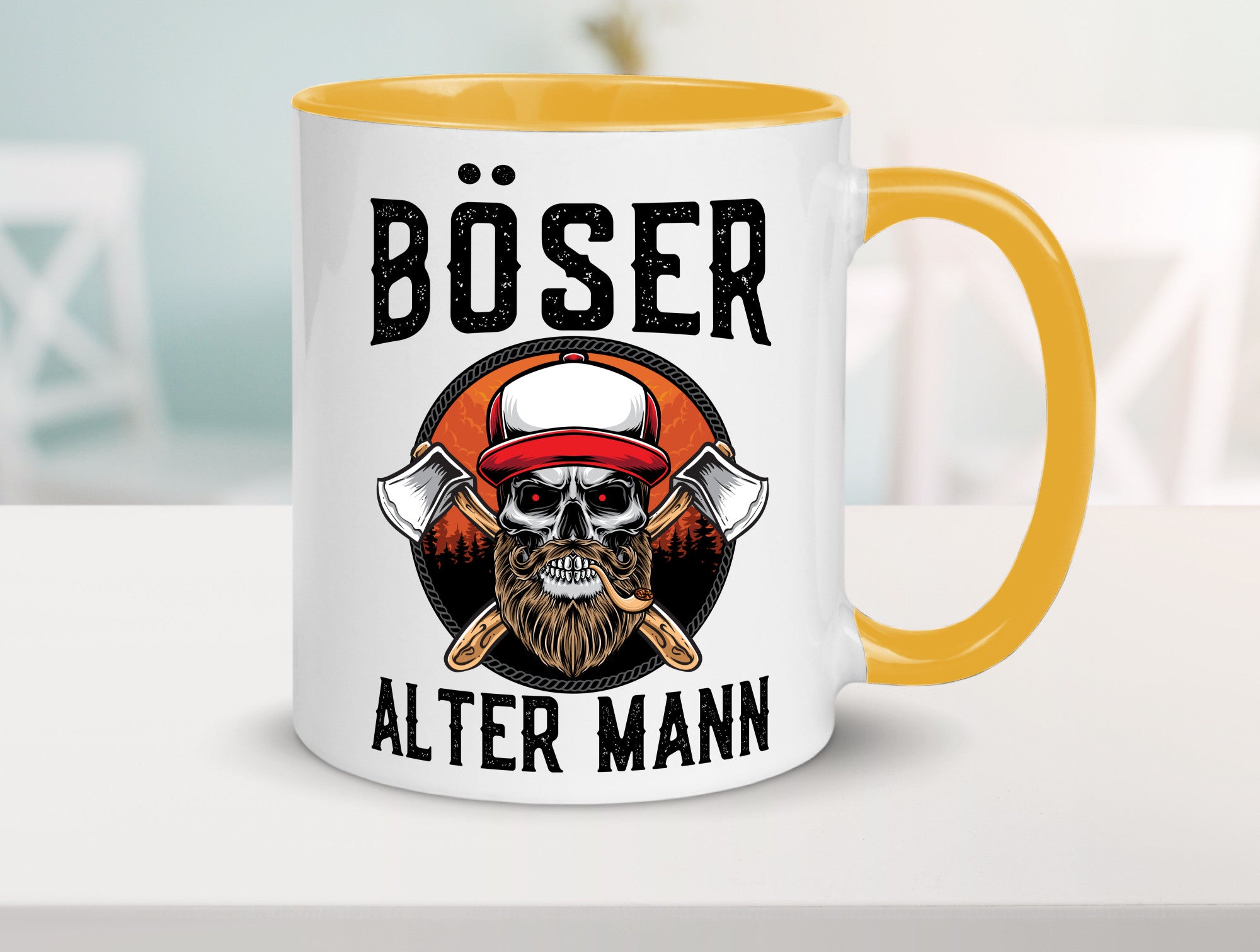 Böser alter Mann Humor Geschenkidee Tasse