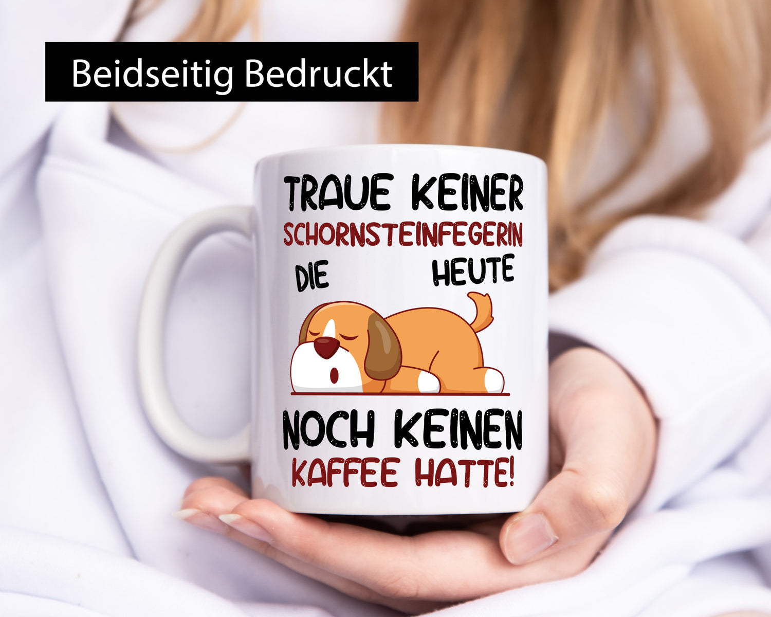 Traue keiner Schornsteinfegerin | Kaminkehrer Handwerk Geschenkidee Humor Tasse
