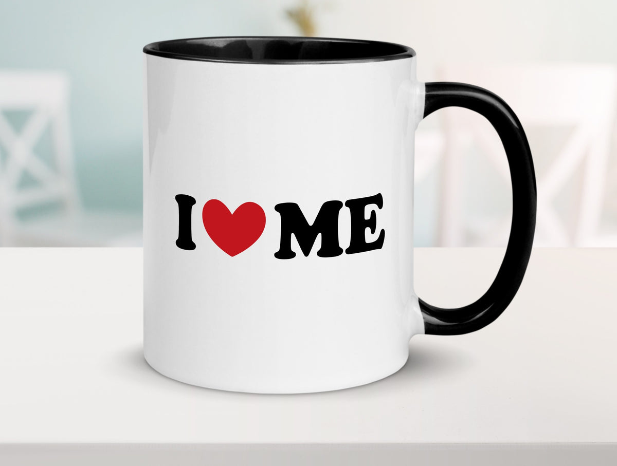 I love me vl8 Geschenk Humor Geschenkidee lustiger Spruch Tasse